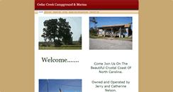 Desktop Screenshot of cedarcreekcampgroundandmarina.com